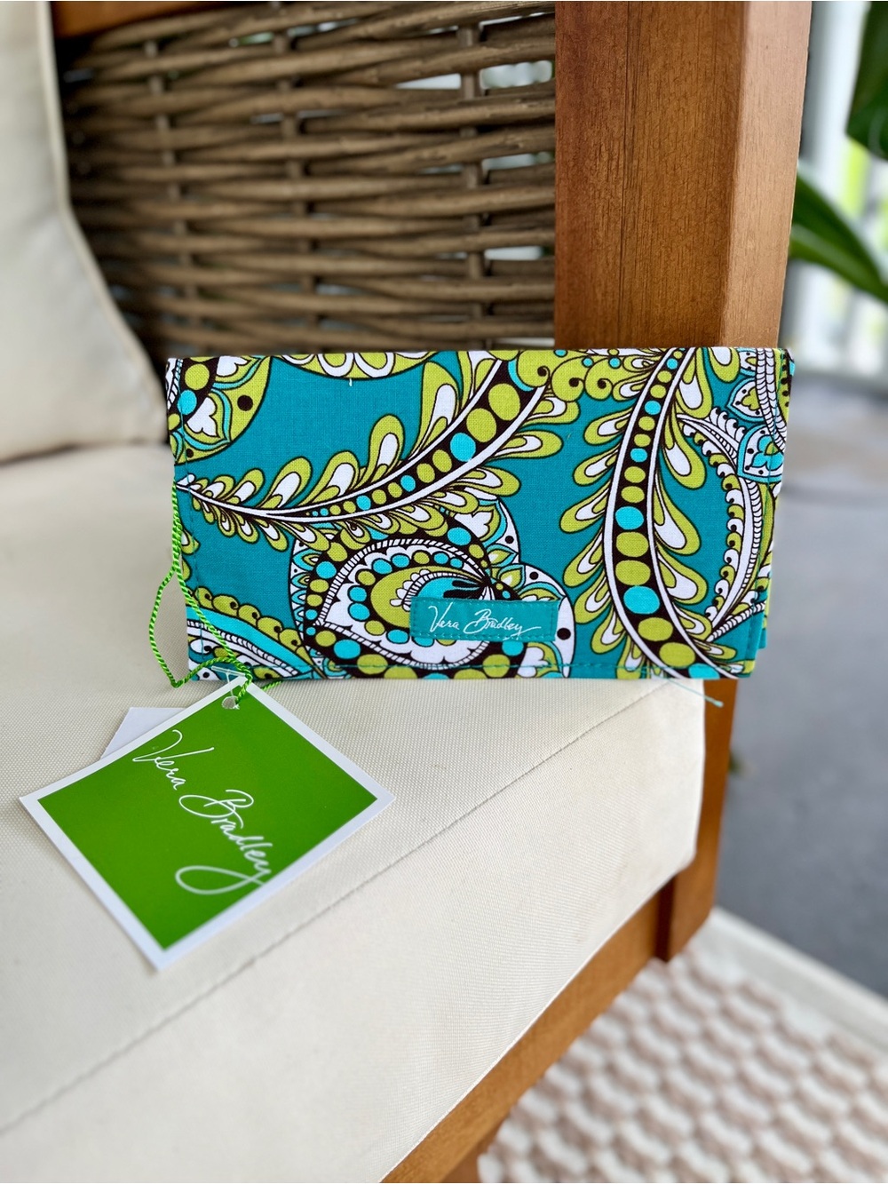 Vera Bradley Peacock Checkbook Cover